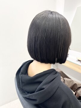 クシュ 本川越店(kusyu...) イメチェンホワイトブロンド外ハネボブ美髪ワイドバング韓国黒髪