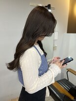 30代40代大人可愛い髪質改善カラーラベンダーグレージュ透明感