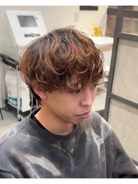 スイッチ(men's SWITCH) シャドウパーマ無造作マッシュツーブロックレイヤーショート