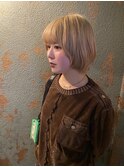 ミニボブブロンドベージュ