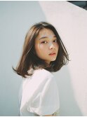 艶感重視のシンプル内巻きボブ