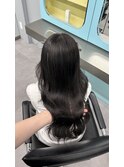 ブリーチなしカラー/髪質改善/ミルクティーベージュ/小顔へア