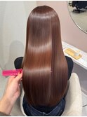 ピンクブラウン×髪質改善リボントリートメント