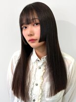 ルネラトーキョー(RUNERA TOKYO)&nbsp;姫カットロング前髪ぱっつんワイドバンク髪質改善トリートメント