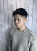 メンズツーブロック　アップバング