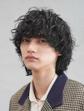 フィフスパーク(fifth PARK) 渋谷波巻きツイストスパイラル強め無造作パーマ束感メンズカット