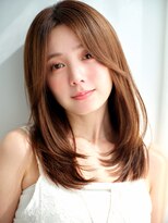 リトル 中野(little)&nbsp;大人かわいい小顔レイヤーカット×艶髪ブラウンベージュ