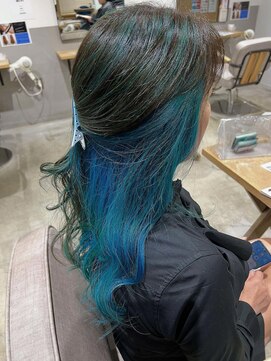 ラピスタ 池袋(Lapista) 韓国ヘアレイヤーカットダブルハイライトカラー【Lapista池袋】