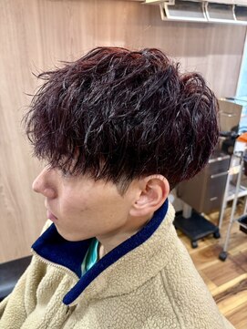 リラックス(Re:LUCK'S) 緩めツイスパ、レッドブラウン