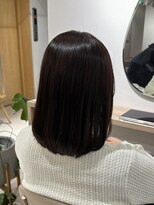 オリ 仙台(Oli)&nbsp;ダークパープル/ナチュラルショート/夏のヘアアレンジ/仙台
