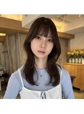 ハッシュカット×オリーブブラウン韓国レイヤー