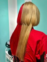 マティーナ ヘアー 池袋(Matina hair)&nbsp;【ツートーン　レッド×ミルクティーベージュ】池袋美容室