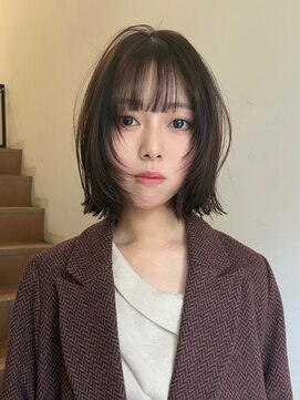 サンク 原宿 表参道(cinq) 柔らかレイヤーのナチュラルボブ*