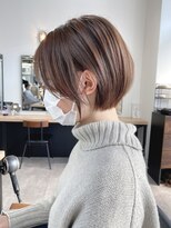 ジーニー 横浜(giinii)&nbsp;大人美人30代40代前髪なしショートボブ/ハンサムショート