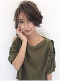 ヴェールウェーブブルージュアシメ似合わせカットショート