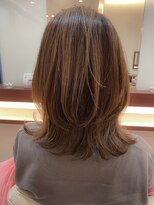 マーリャヘアー(mallia hair) くびれ外ハネセミロングスタイル