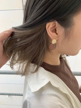 ジーナ 船橋(Zina) 小顔セミウェットウェーブピンクベージュハイライトカラー