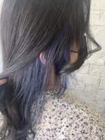 プライズ 池袋店(prize)&nbsp;アッシュブルーインナーカラーイヤリングカラー学割池袋9004