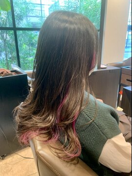 アイフィールアヴェダ 船堀店(i feel AVEDA) 【中村】冬映えスタイル♪インナーシフォンピンク