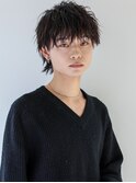 【Gallica】大人の色気◎束感ウルフパーマ/黒髮くせ毛風パーマ