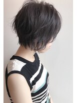 ジャム(Jam)&nbsp;小顔ショート×暗髪でも透けるグレージュ★中村大輔