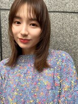 フリティ 大阪西梅田店(friity)&nbsp;ベージュインナーカラーショートボブレイヤーミディアム前髪