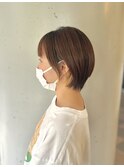 丸みショートレイヤー/ベージュカラー【SYUK 高円寺 中野】