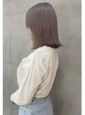 ハイトーングレージュ×切りっぱなしbob