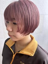 ゲン(gen.) ハイトーンカラー/ピンクベージュ/ミニボブ/小顔/10代20代30代