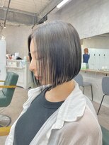 リミットバイアフィナー 大宮店(limit by Afinar) ボブ/切りっぱなしボブ/アッシュグレー