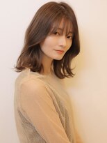 アグ ヘアー エルメ 大館大町店(Agu hair elme)&nbsp;《Agu hair》暗髪長めバング×サラ艶ロブ