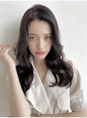 斜めバングうる艶大人かわいい小顔カット