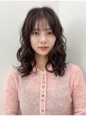 【Unami】Aラインのミディパーマ　大楽