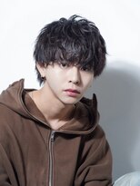 アルファ 新宿(alpha)&nbsp;サーフカール/ 刈り上げセンターパート/ブルーブラック[新宿駅]