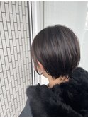 耳掛けショートボブ