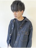 シースルー メンズ マッシュ ストレート