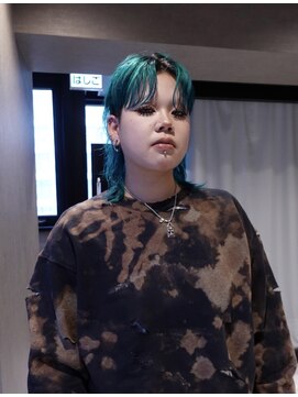 ミリム 栄矢場町店(MIRiM) 【栄矢場町】マレットヘア×オーロラグリーン