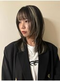 ハッシュカット/レイヤーカット/デザインカラー/ハイライト