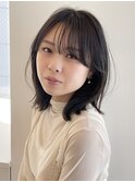 メディアム レイヤー 顔周りカット 似合わせ 艶髪 髪質改善