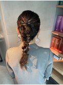 【ローポニーテール】結婚式/銀座/ヘアセット/アレンジ