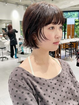 フィルムス 表参道(FILMS) ミニボブレイヤー/レイヤーカット/ウォームベージュ/前髪/表参道