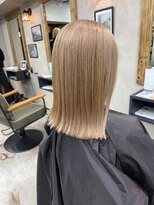 サニー 渋谷(SUNNY) バレイヤージュ、ハイライト、レイヤーロング、グレーベージュ