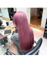 ヘアサロン ガリカ 表参道(hair salon Gallica) 【ブリーチカラー】高発色ピンクラベンダー×ストレートロング