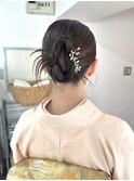 訪問着ヘアセット