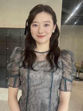 ヘアー アイス ルーチェ(HAIR ICI LUCE) 20代30代◎結婚式成人式卒業式ヘアセットハーフツイン/今枝
