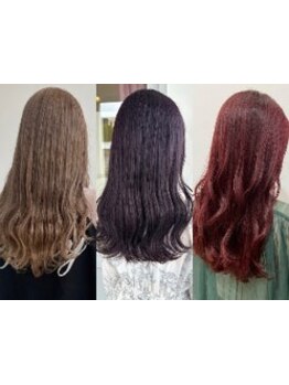 ケアブリーチ導入☆ダメージレスカラーが人気の春日・大野城の美容院◇9時～OK！ハイライトで脱白髪染め◎