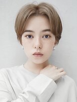 ギークス(GEEKS) 【GEEKS渋谷】マッシュショート/マロンベージュ/冬ヘア/20代30代