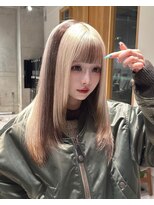 モニカ 栄店(MONIQA)&nbsp;ミルクティー×デザインカラー