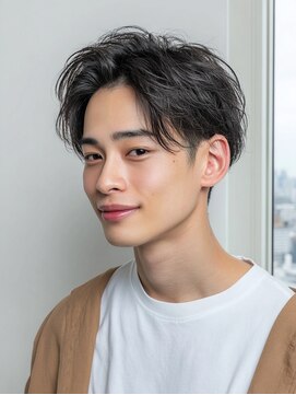 クリックプラス 小倉(Click plus) 小倉/刈り上げセンターパート/波巻きツイストスパイラル