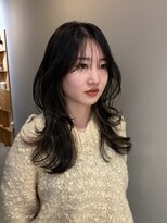 サンプラス(san+)&nbsp;【マユコ】韓国レイヤーカットハッシュカットインナーカラー
